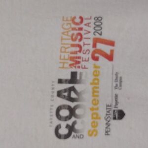 Coal & Coke Heritage Music Festival Penn State Sept. 2008 SS Cotton Graphic Tee